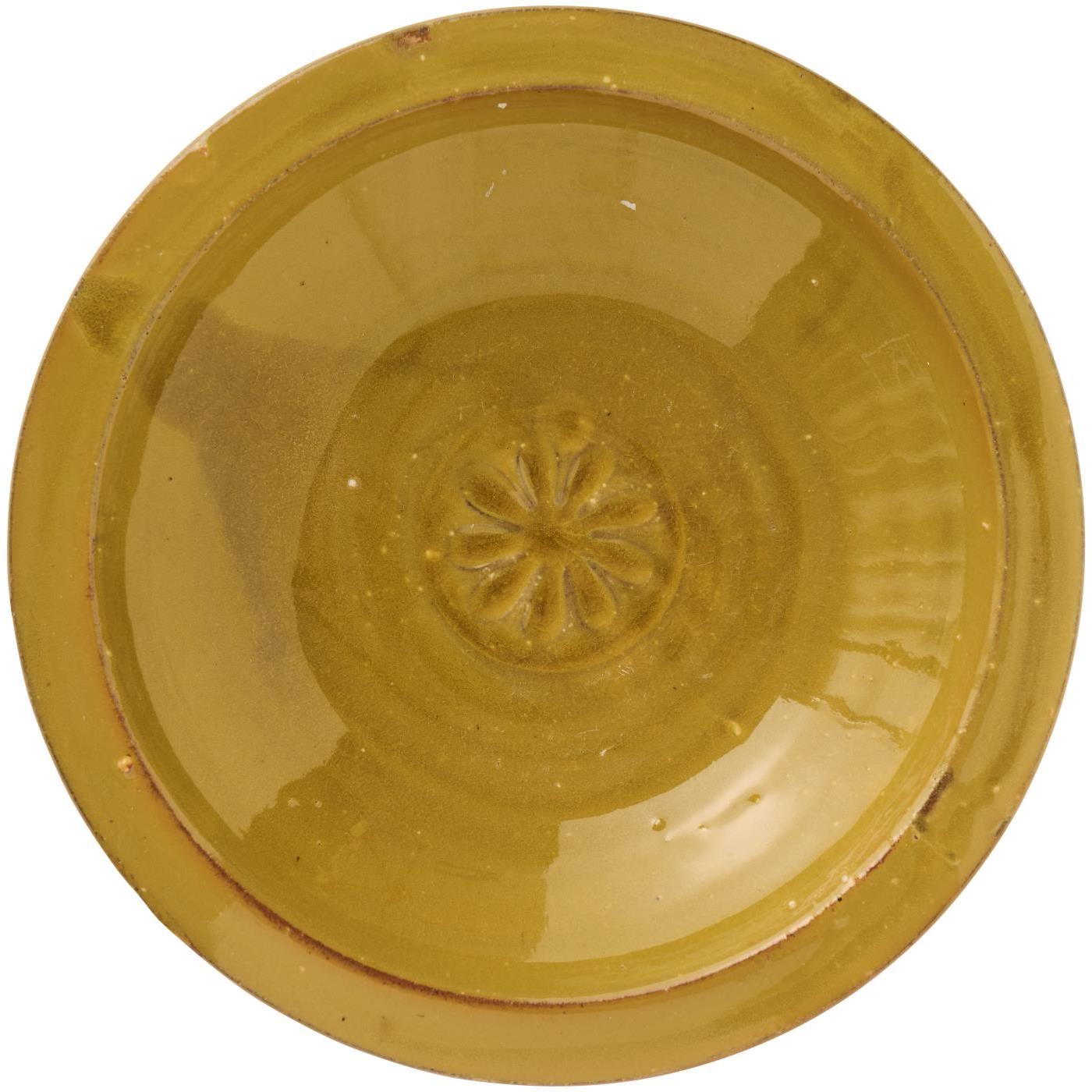 Bol décoratif coloris moutarde (non alimentaire)