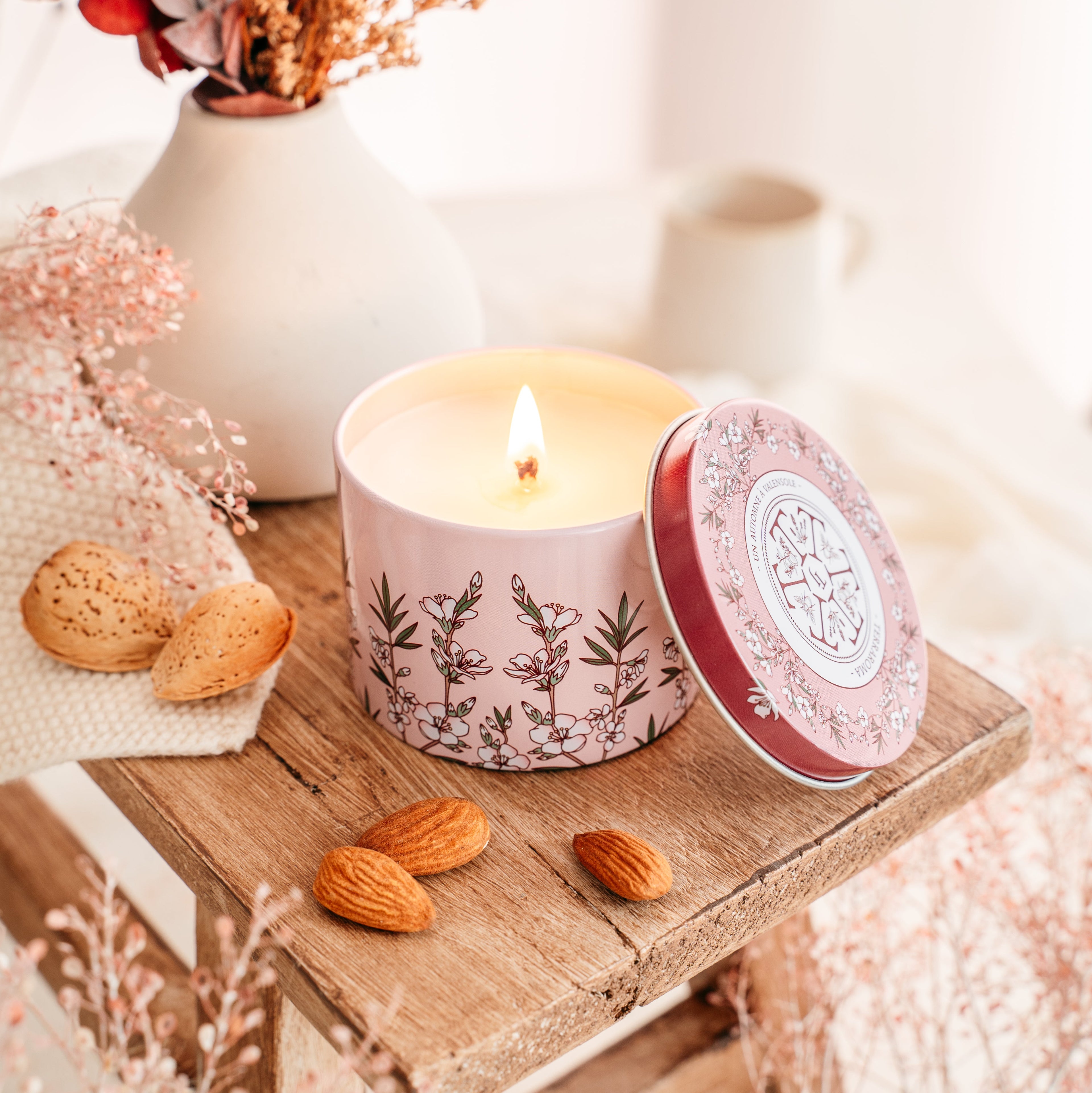 Bougie senteur amande