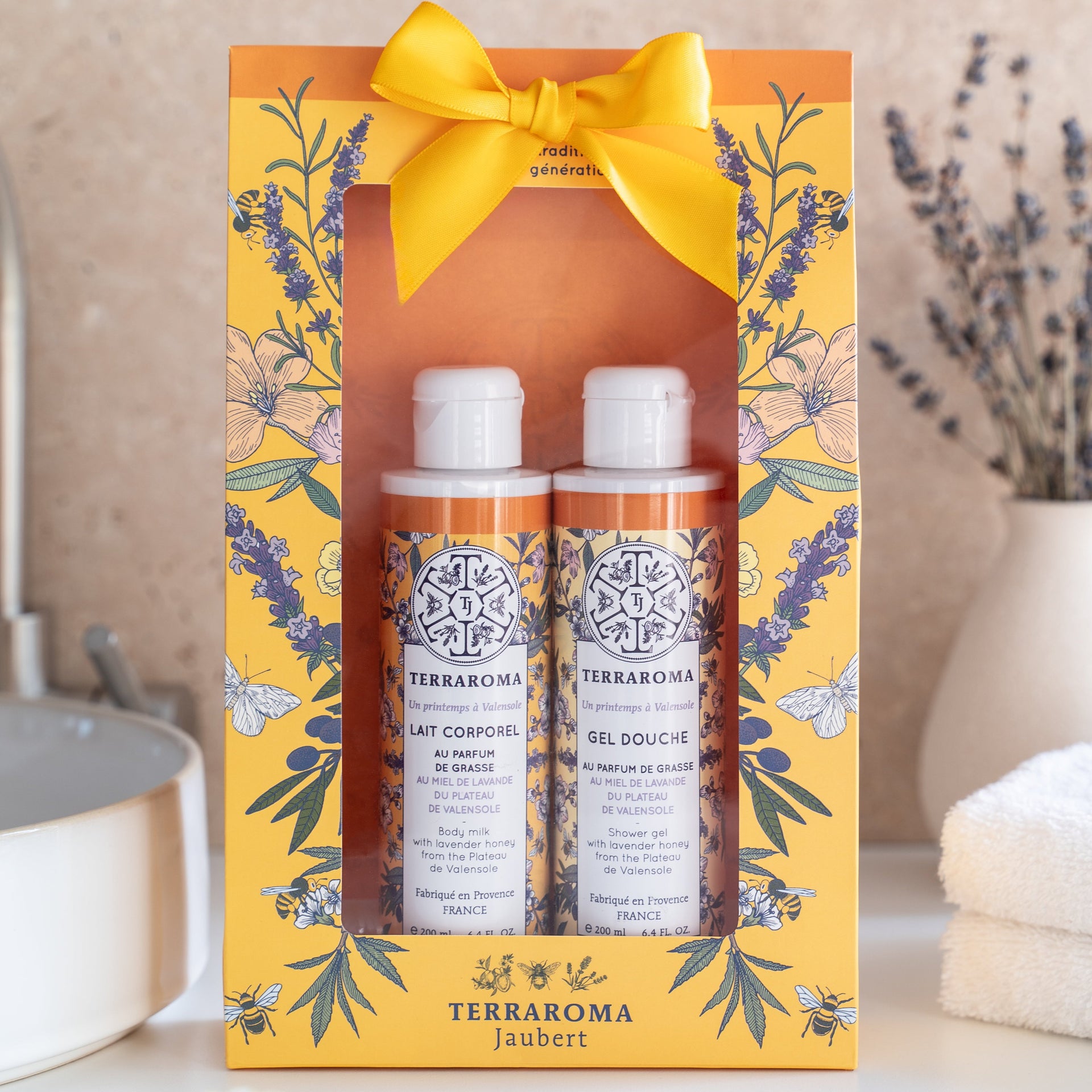 Coffret Gel Douche & Lait Corps Miel
