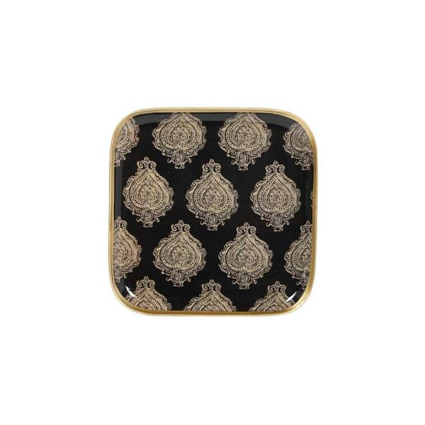 Plateau métal Arles 16x16 Noir